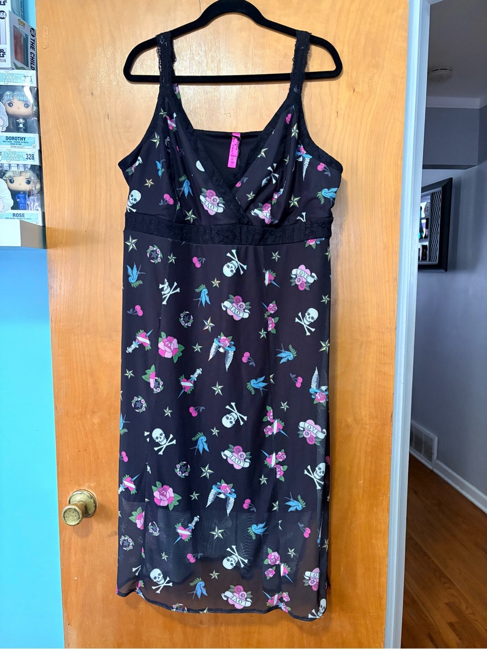Torrid x Betsey Johnson Tattoo Midi Dress, Size 2, NWT